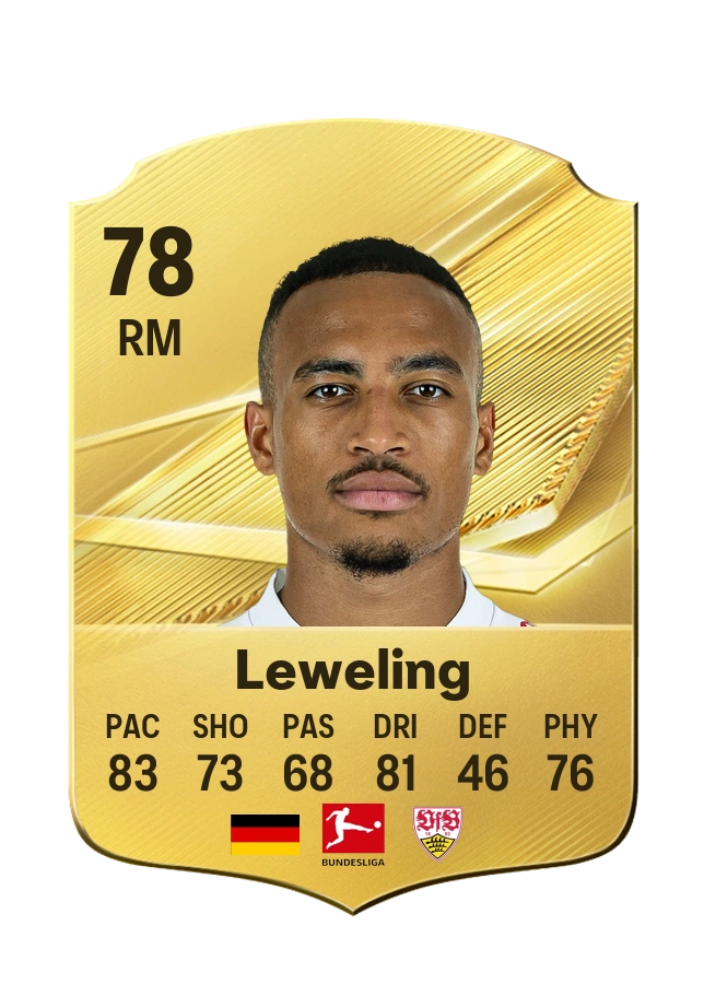 Jamie Leweling, Common card, rated 78