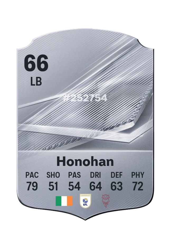 Carta Common di Josh Honohan, valutazione 66