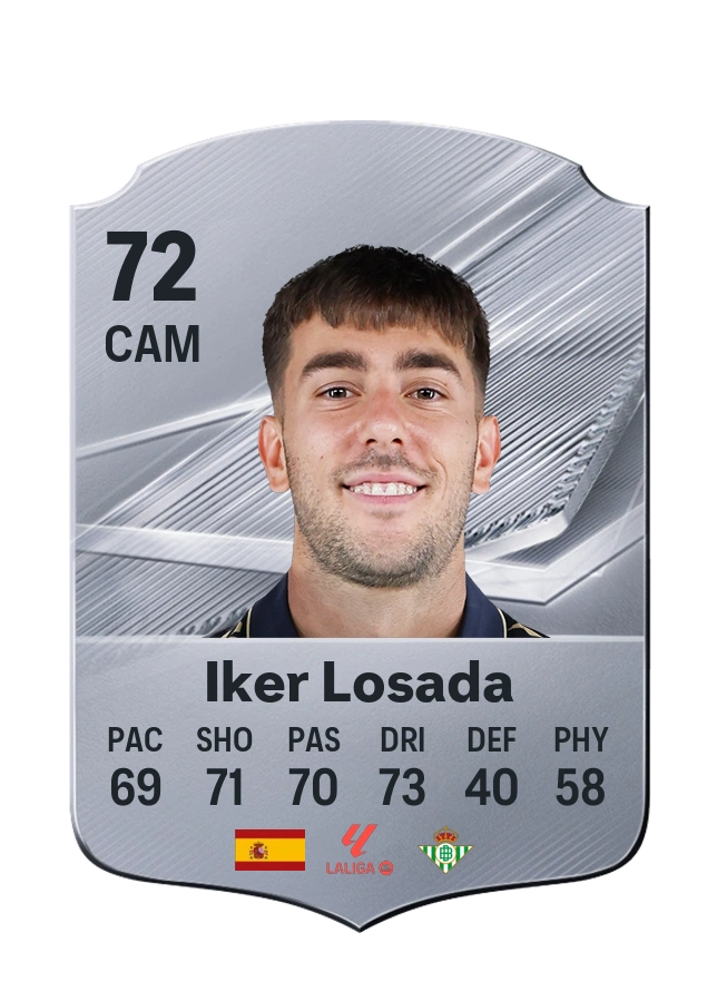 Carta Common di Iker Losada, valutazione 72