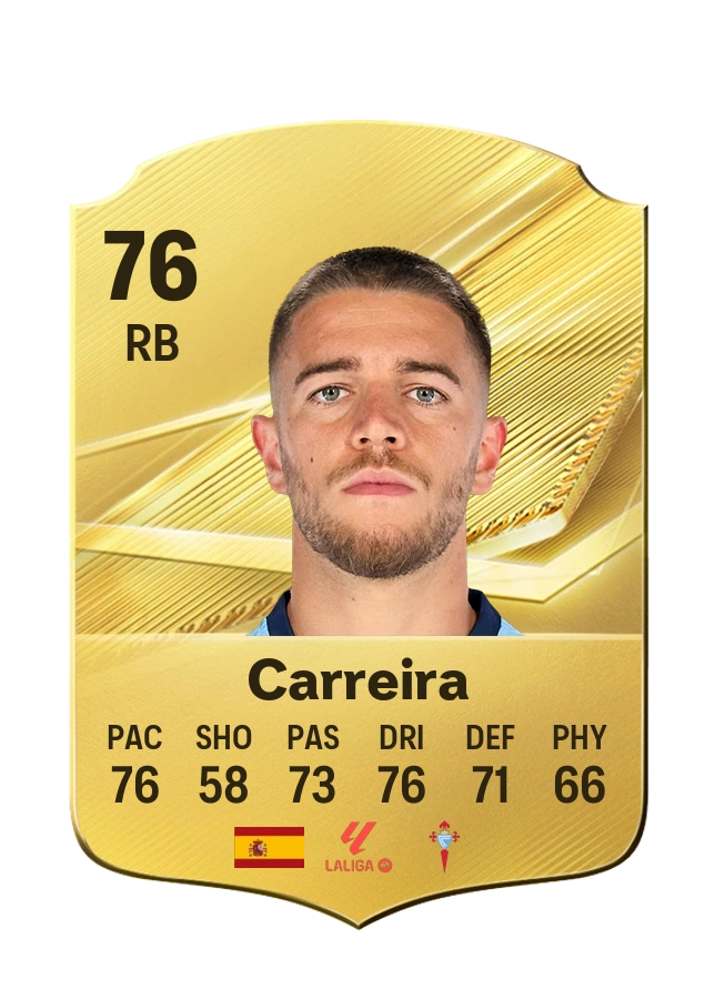 Carreira, Common card, rated 76