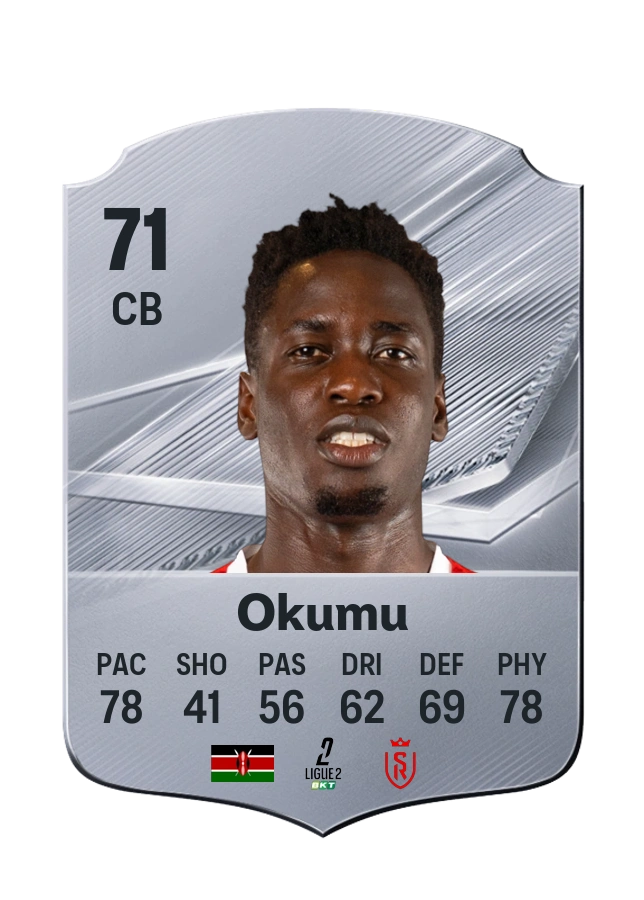 Joseph Okumu، بطاقة Common، بتقييم 71