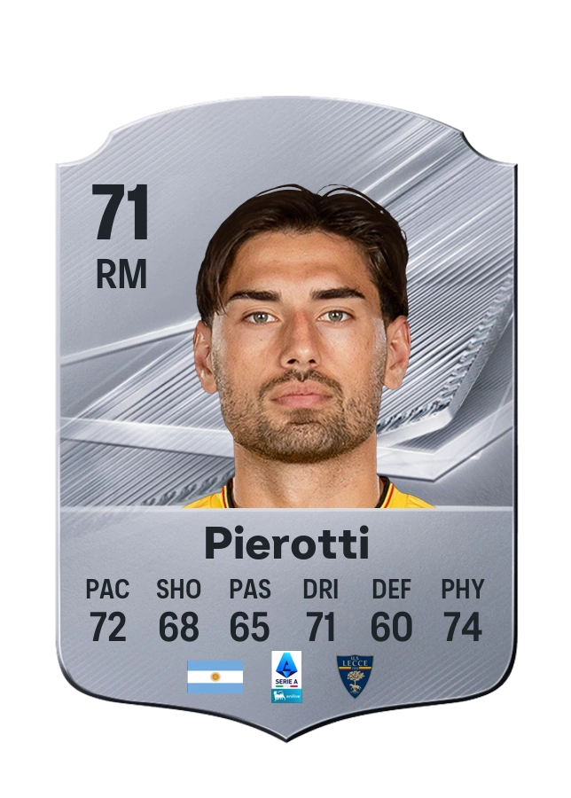 Carta Common de Santiago Pierotti, valoración 71