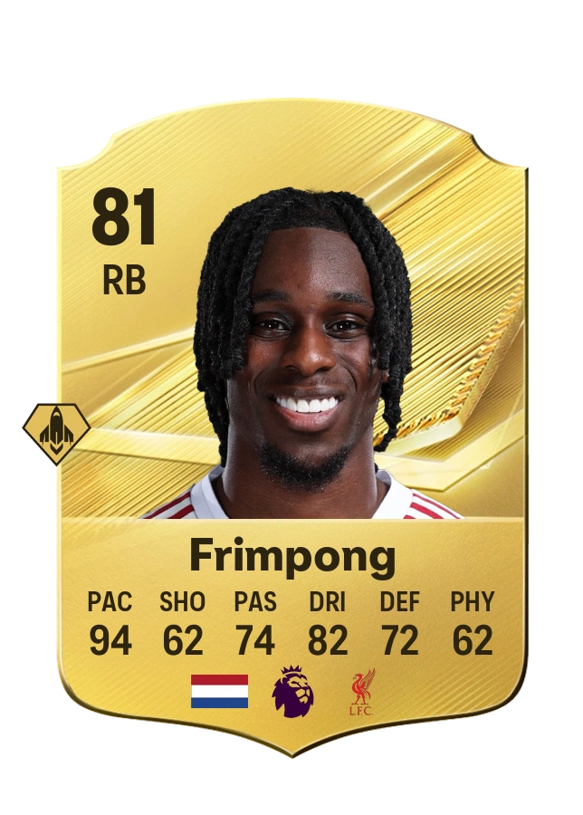 Carte Common de Jeremie Frimpong, note 81