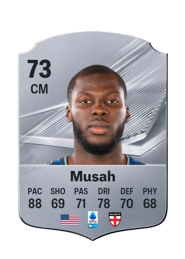 Yunus Musah, Common card, rated 73