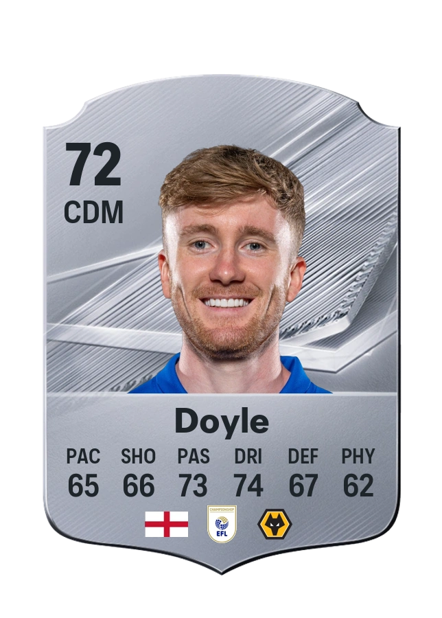 Tommy Doyle, Common card, rated 72
