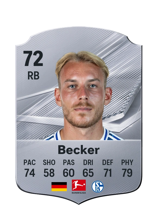Timo Becker, Common card, rated 72