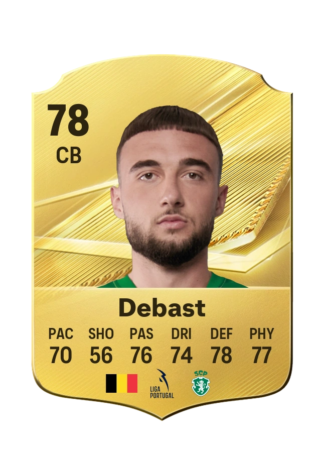 Zeno Debast, Common card, rated 78