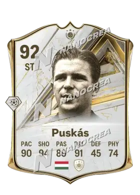 Carta Base Icon di Ferenc Puskás, valutazione 92