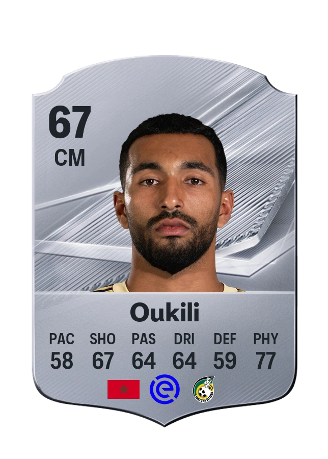 Carta Common de Yassin Oukili, valoración 67