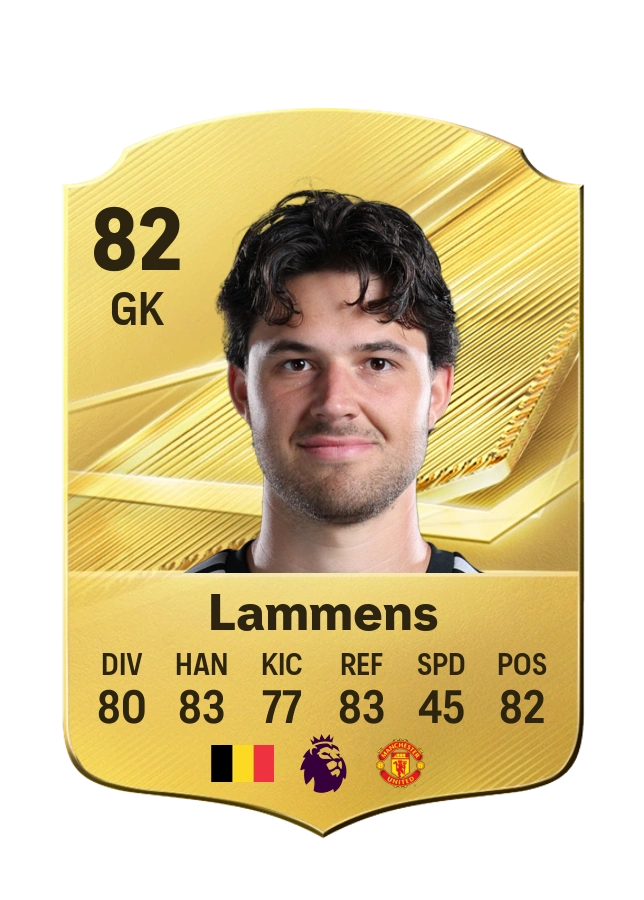Senne Lammens, Common card, rated 82