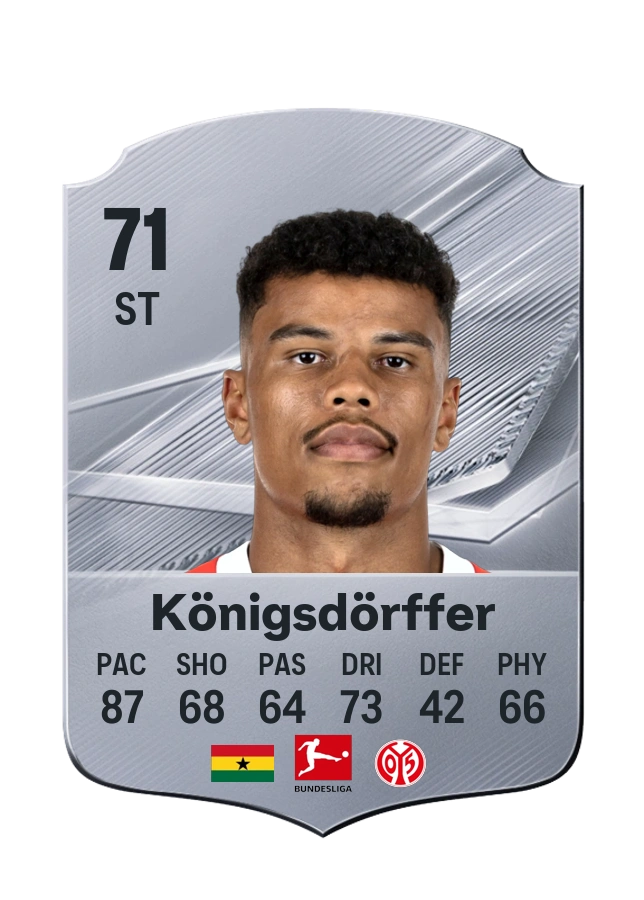 Ransford-Yeboah Königsdörffer, Common card, rated 71