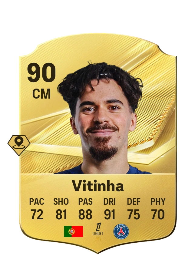 Vitinha، بطاقة Common، بتقييم 90