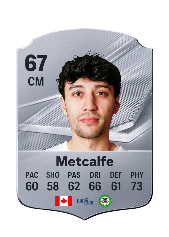 Carte Common de Patrick Metcalfe, note 67