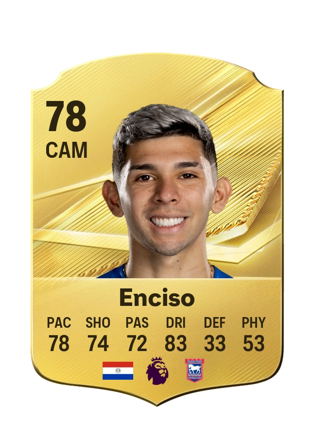 Julio César Enciso, Common kartı, reyting 78