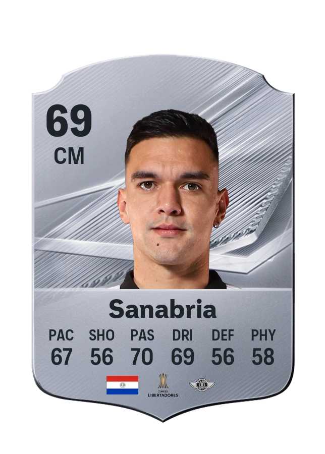 Lucas Sanabria, Common card, rated 69