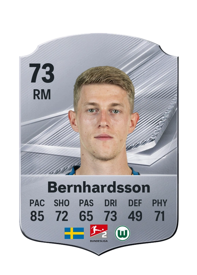 Alexander Bernhardsson, Common card, rated 73