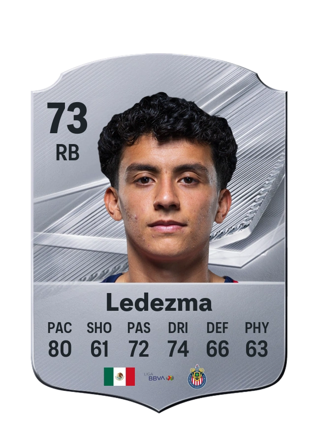 Richard Ledezma, Common card, rated 73