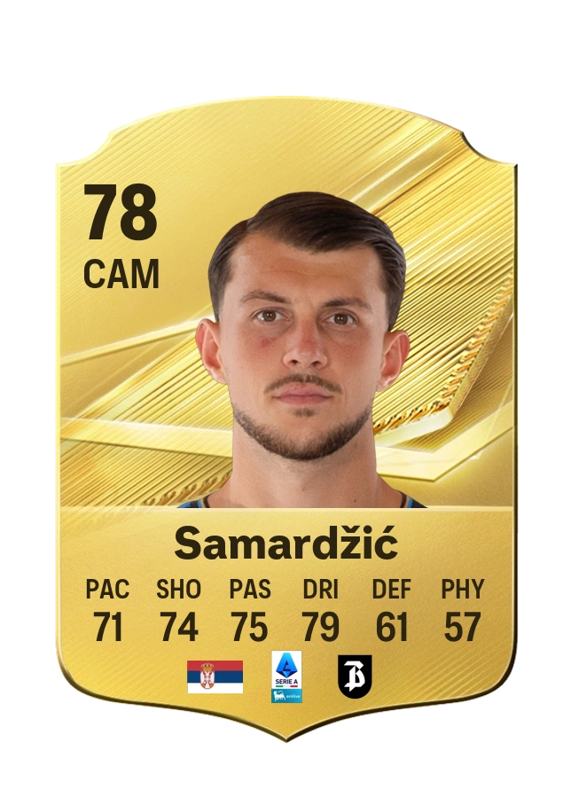 Lazar Samardžić, Common card, rated 78