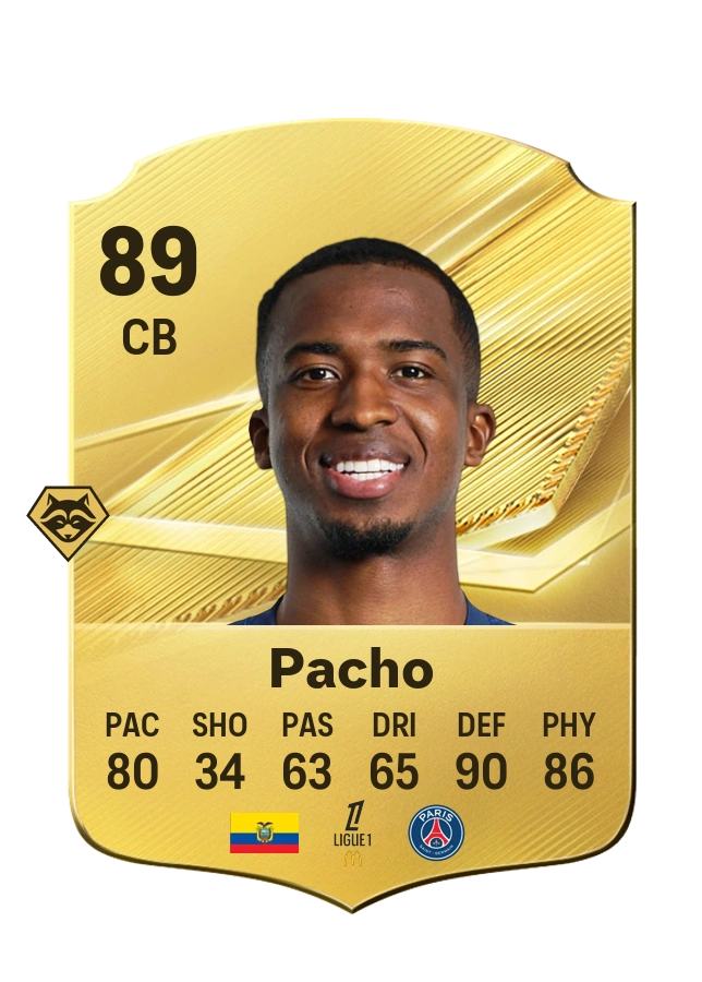 Carte Common de Willian Pacho, note 89
