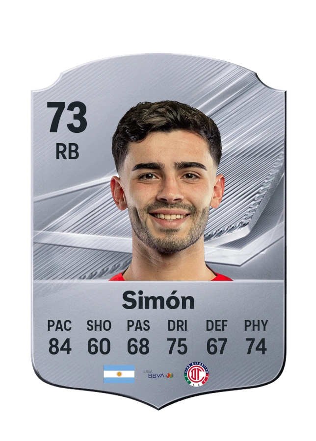 Santiago Simón, Common card, rated 73