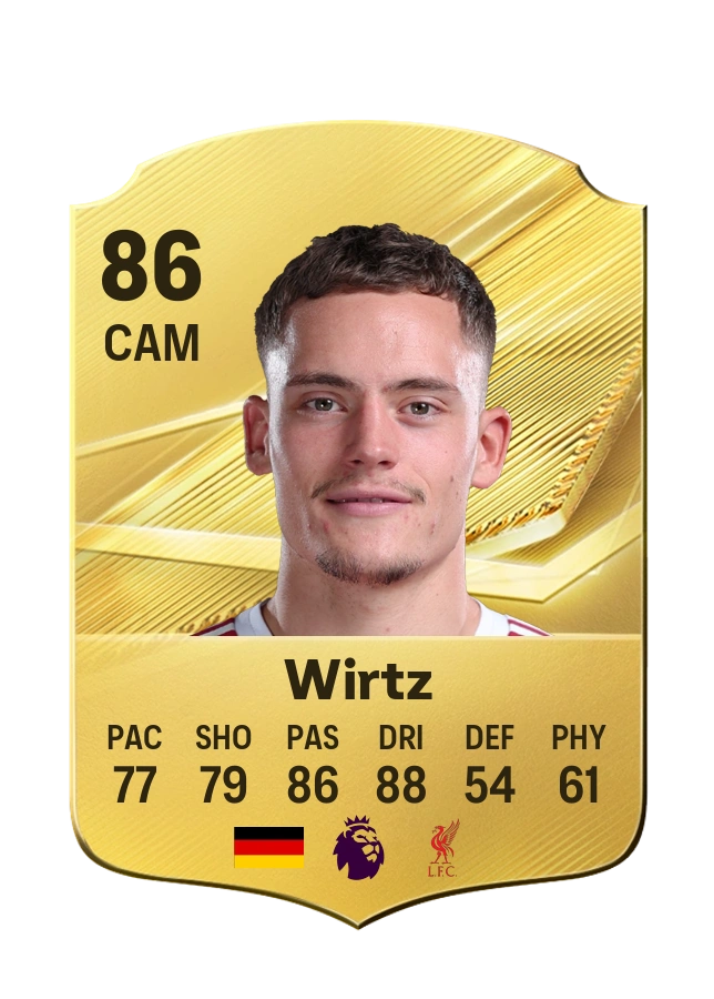 Florian Wirtz, Common card, rated 86