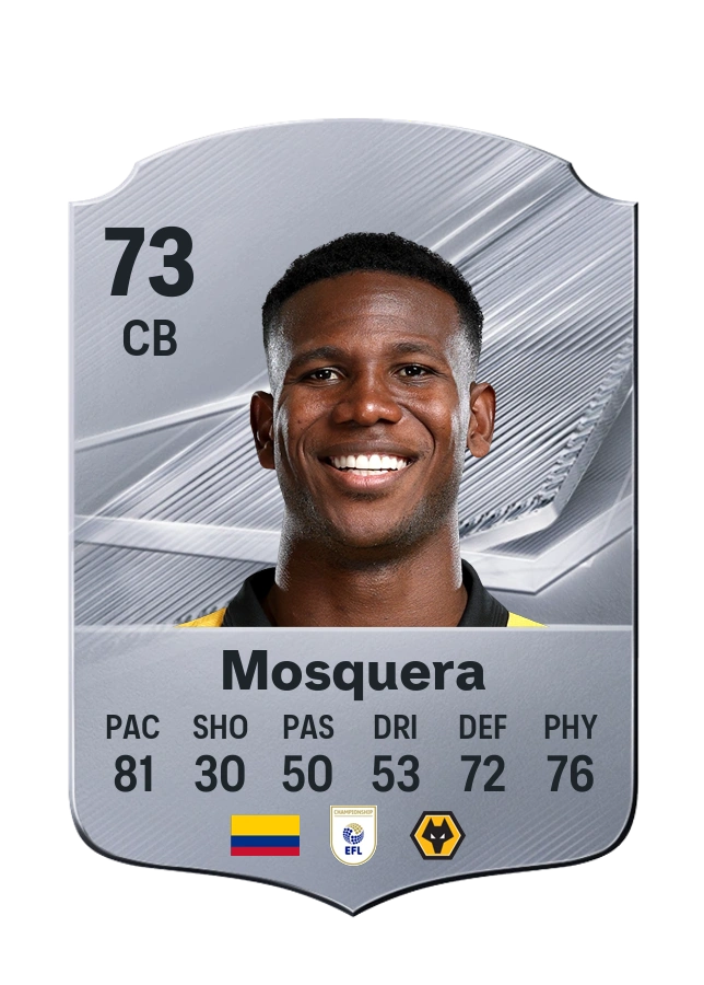 Carta Common de Yerson Mosquera, overall 73