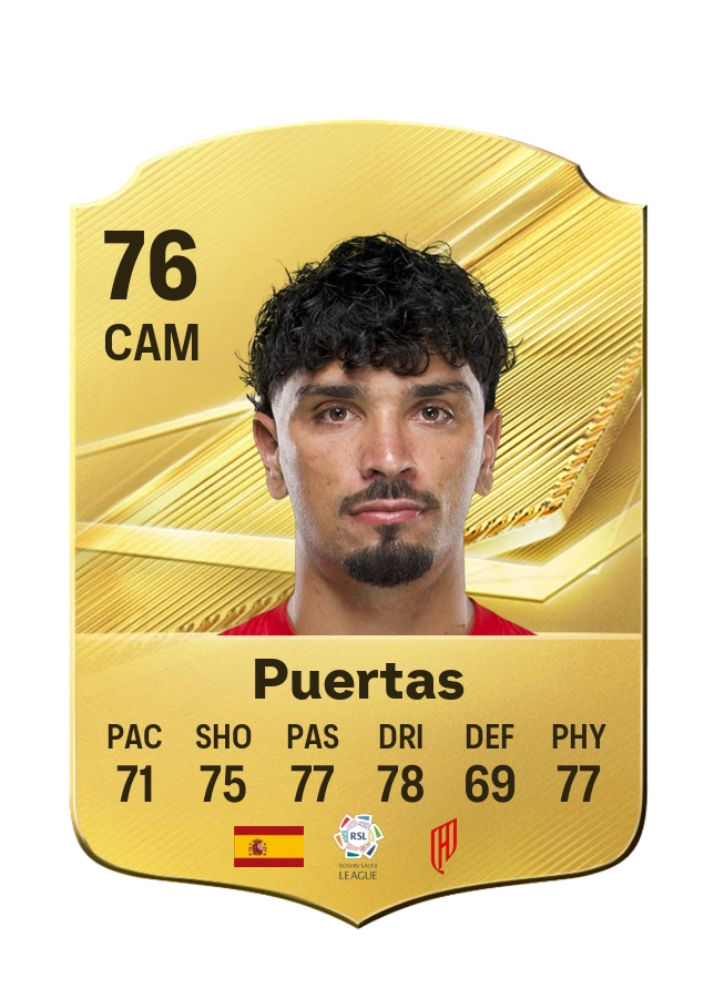 Puertas، بطاقة Common، بتقييم 76