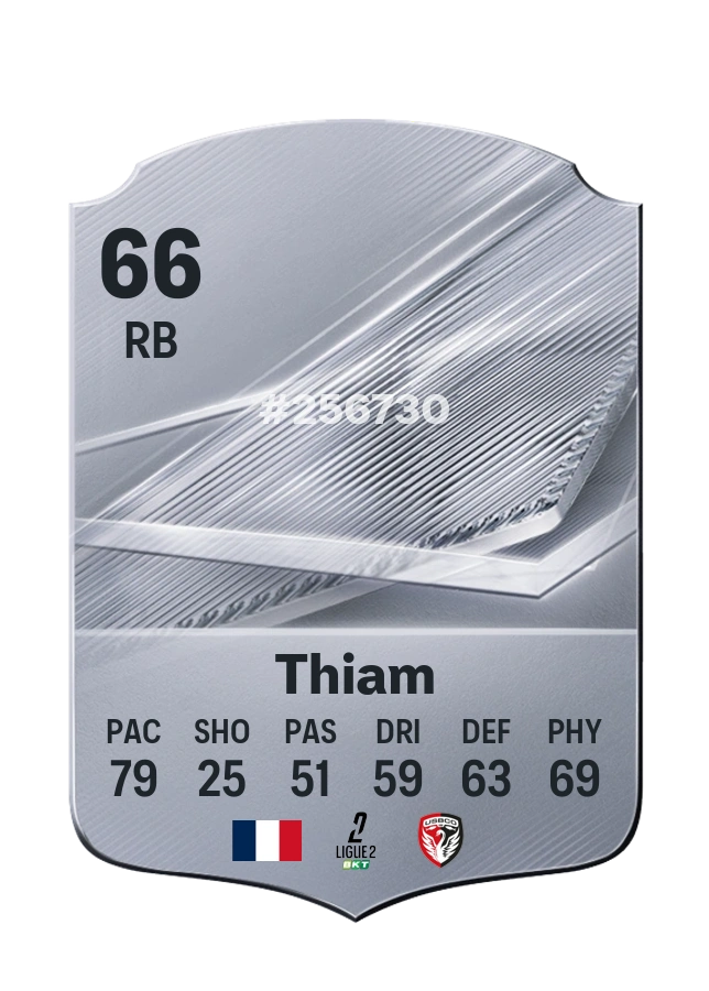 Demba Thiam, Common card, rated 66
