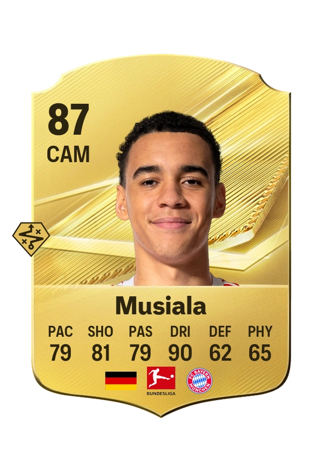 Jamal Musiala, Common card, rated 87