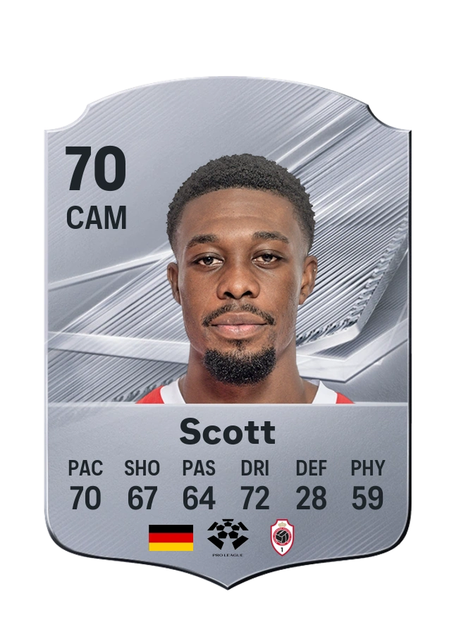 Christopher Scott, Common card, rated 70