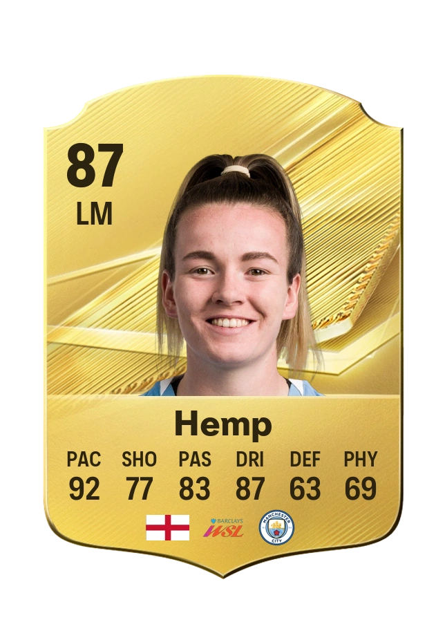 Lauren Hemp, Common card, rated 87