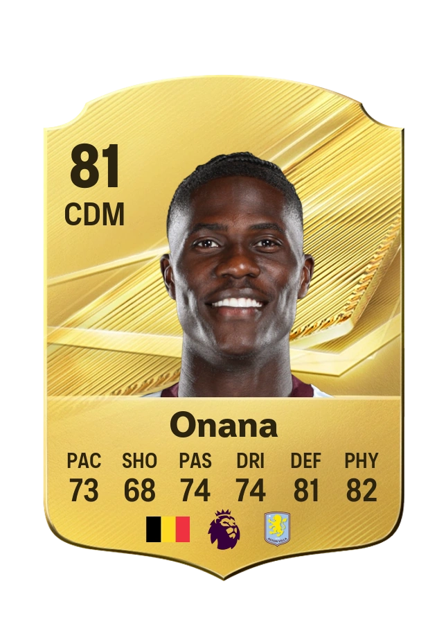 Amadou Onana, Common card, rated 81