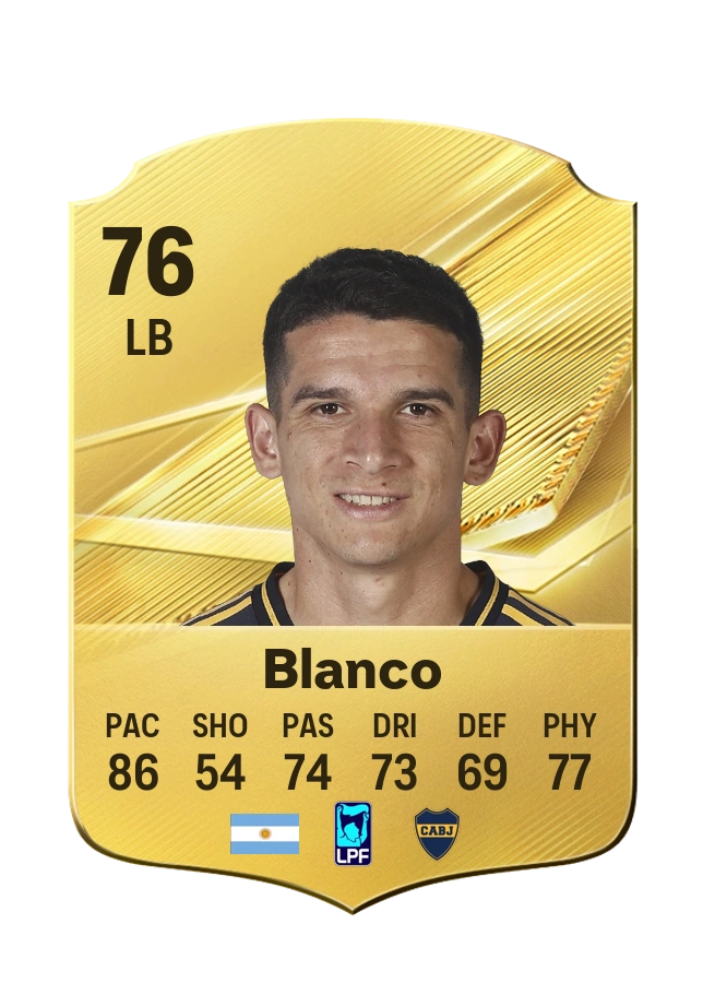 Carta Common di Lautaro Blanco, valutazione 76