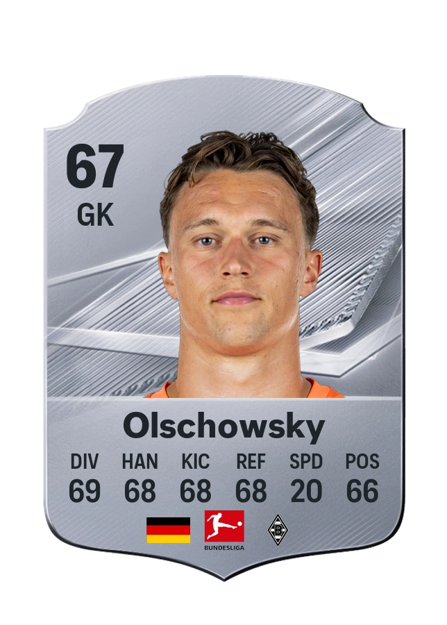 Jan Olschowsky, Common card, rated 67