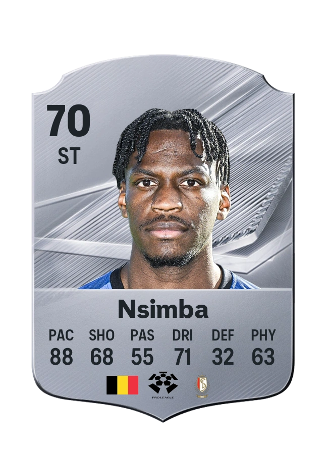 Carta Common de Bruny Nsimba, valoración 70