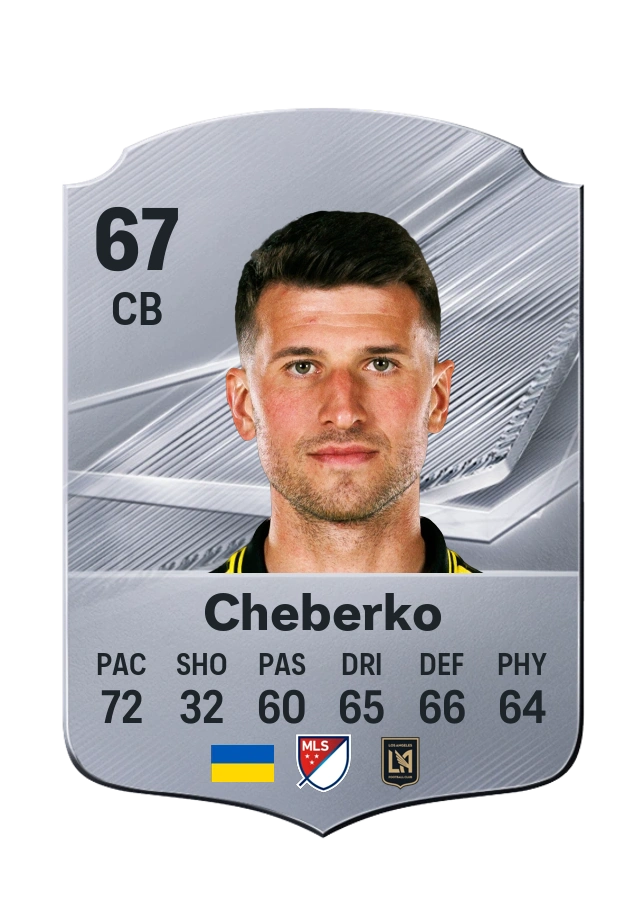 Yevgen Cheberko, Common card, rated 67