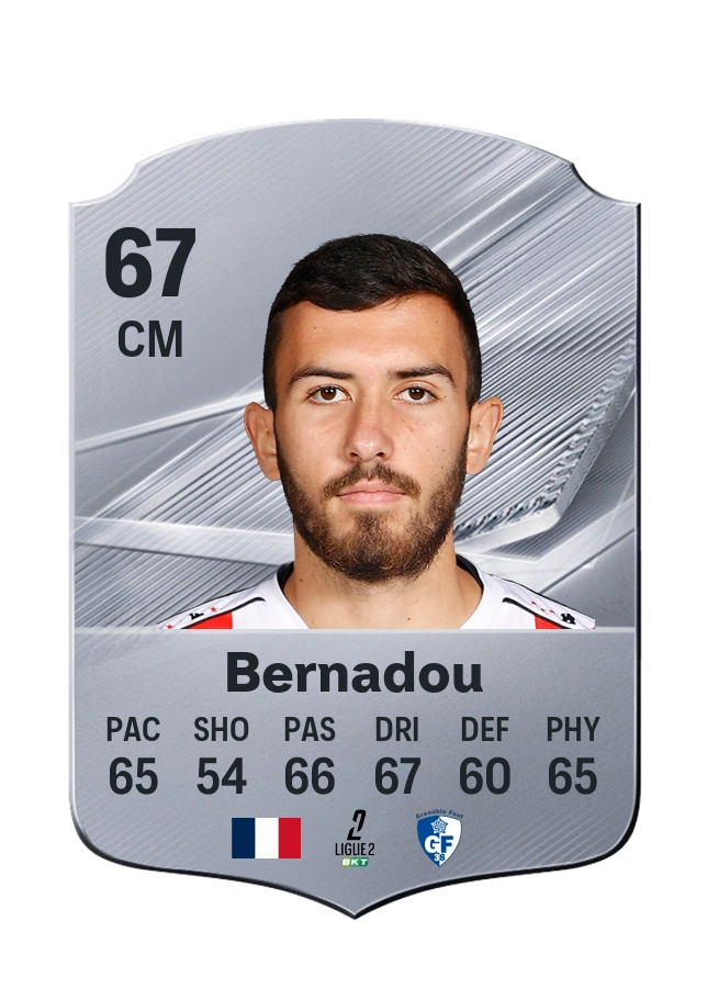 Lucas Bernadou, Common card, rated 67