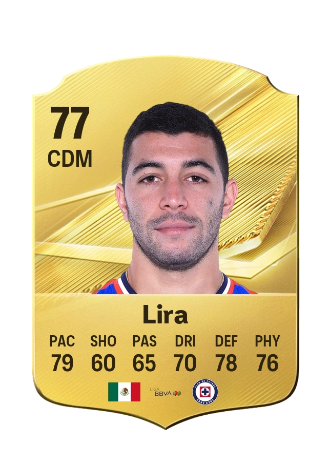 Erik Lira, Common card, rated 77