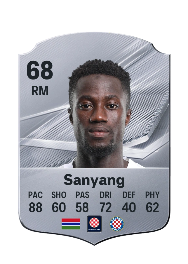 Carta Common de Abdoulie Sanyang, overall 68