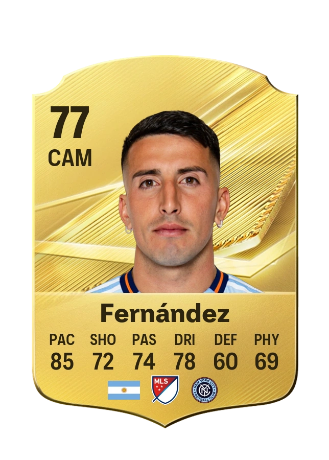 Nicolás Fernández, Common card, rated 77