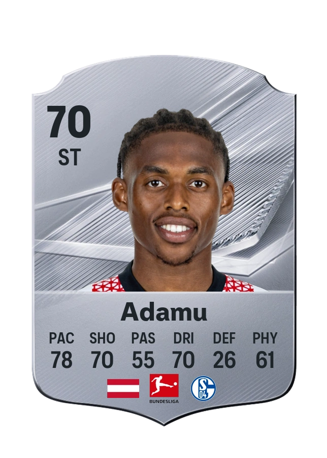 Junior Adamu, Common card, rated 70