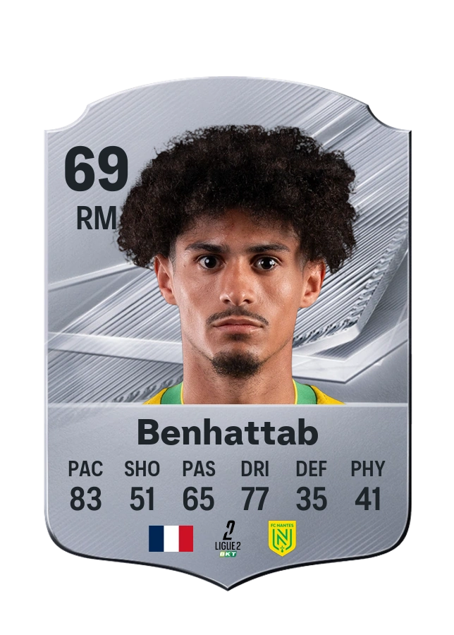 Yassine Benhattab, Common kartı, reyting 69