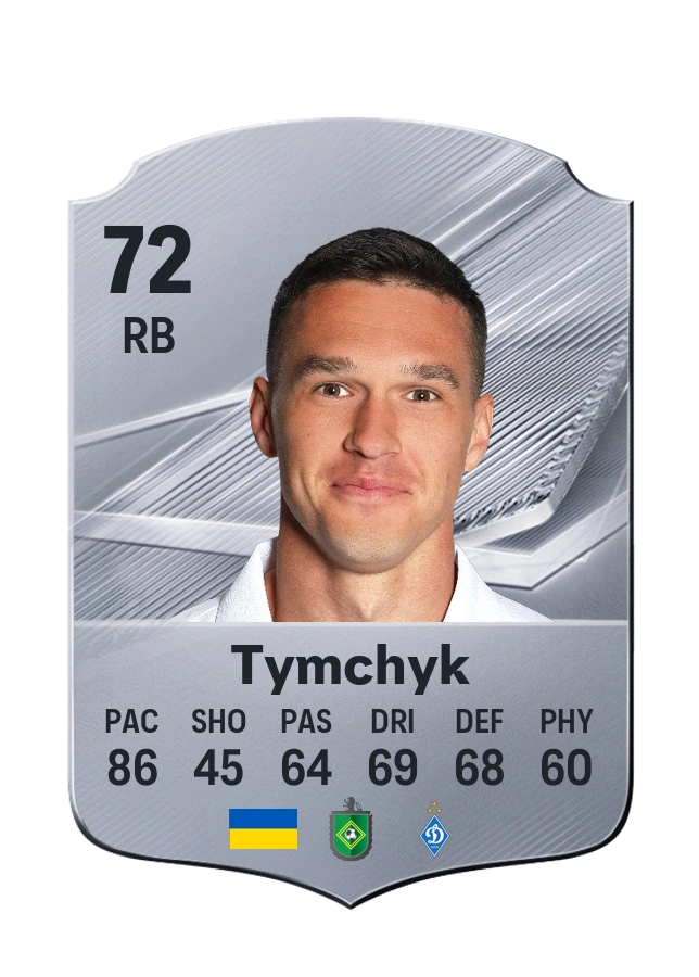Carta Common di Oleksandr Tymchyk, valutazione 72