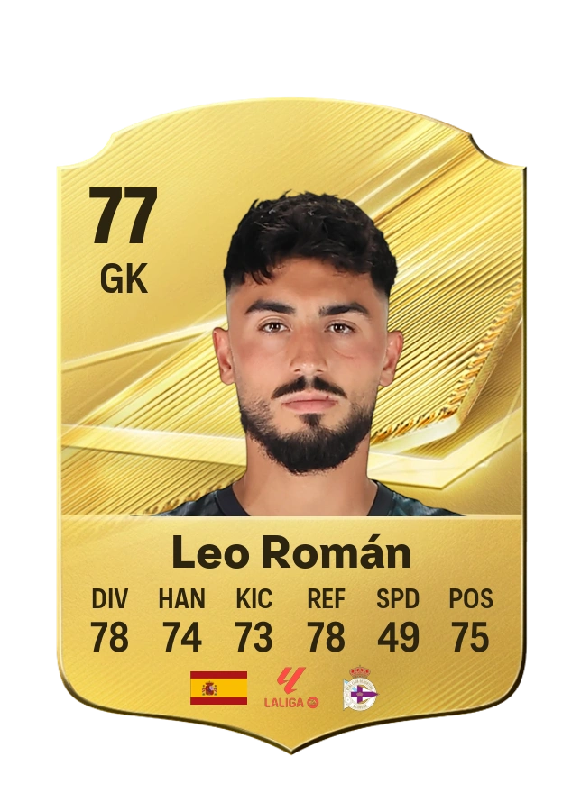 Leo Román, Common card, rated 77