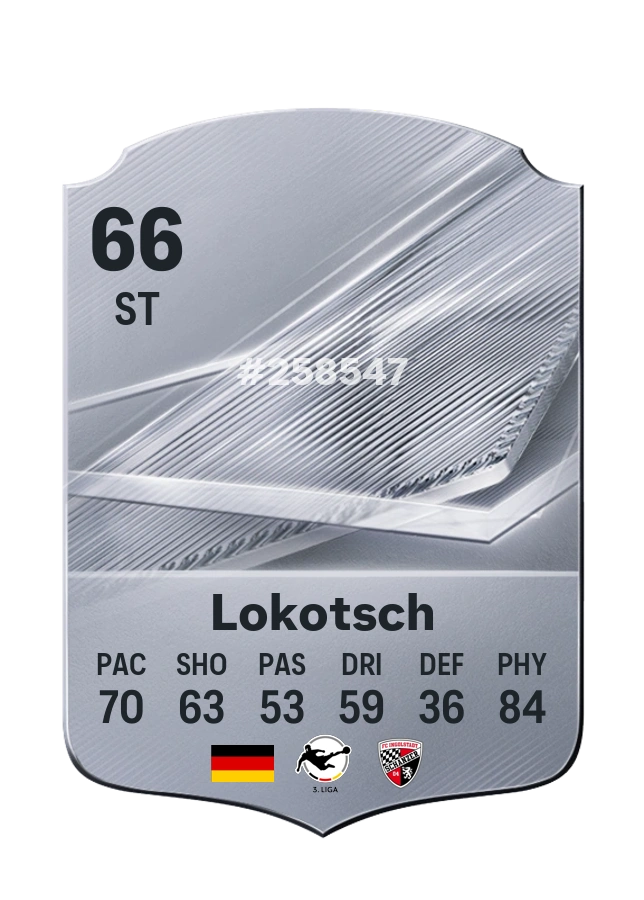 Lars Lokotsch, Common card, rated 66