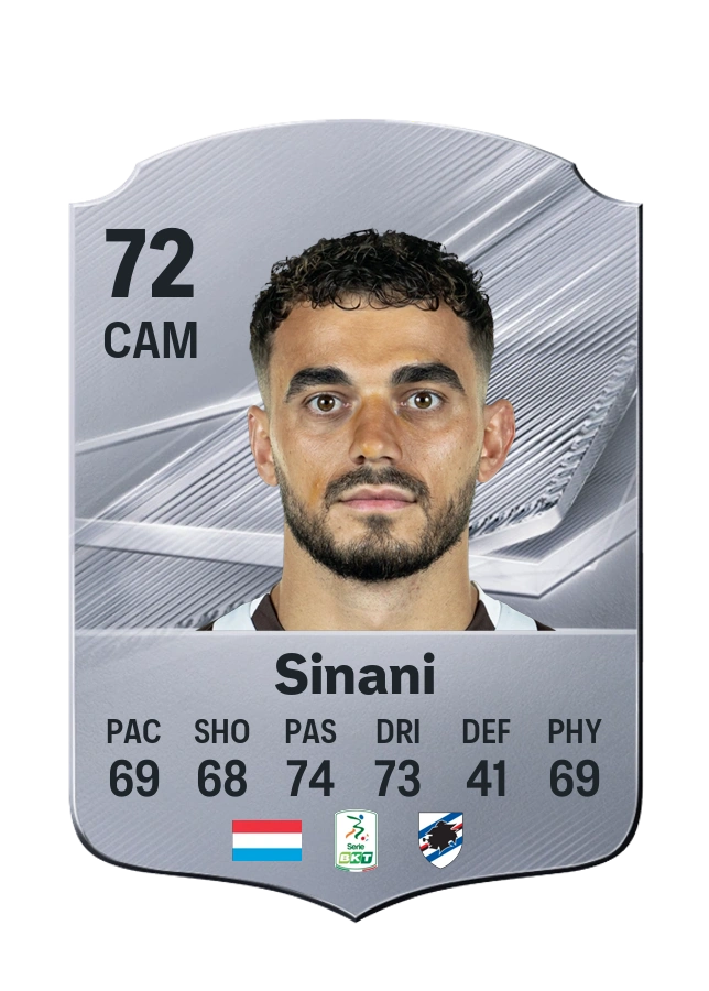 Carte Common de Danel Sinani, note 72