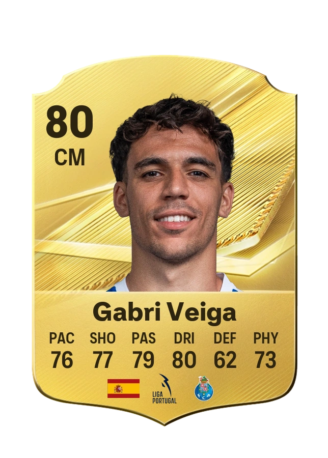 Gabri Veiga, Common card, rated 80