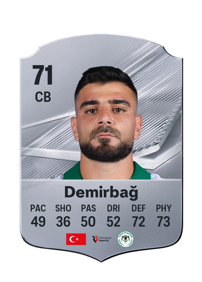 Adil Demirbağ, Common card, rated 71