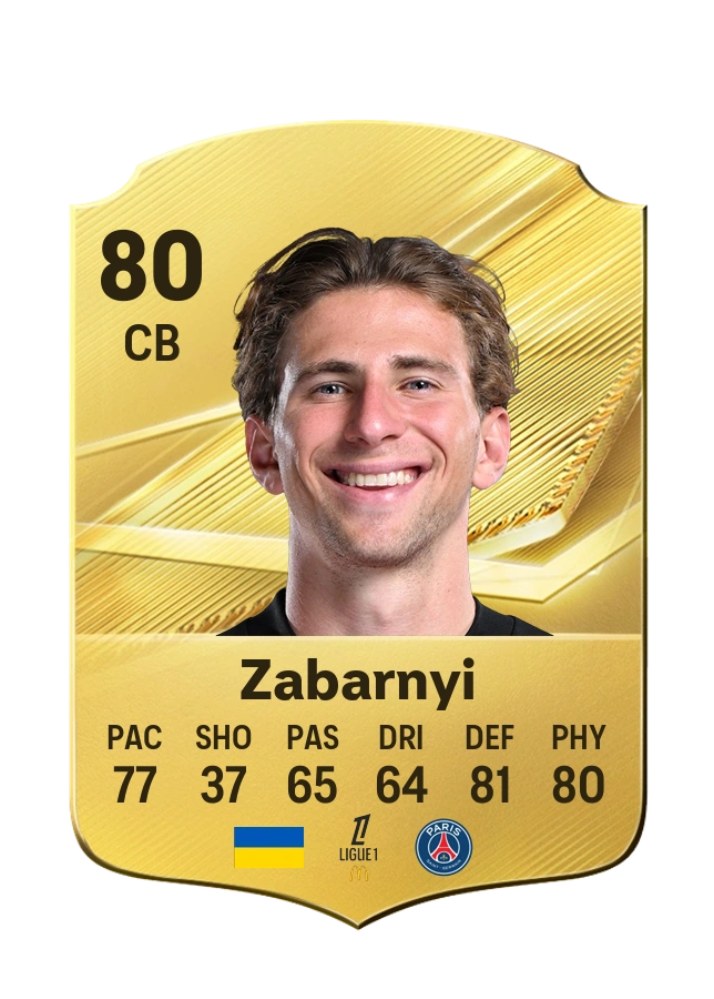 Illia Zabarnyi, Common card, rated 80