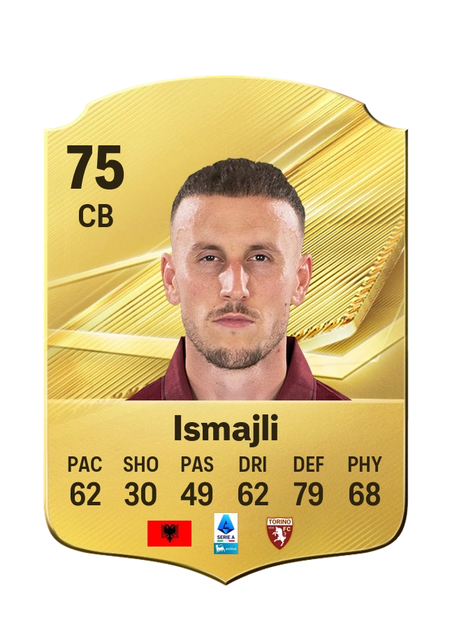Ardian Ismajli, Common card, rated 75